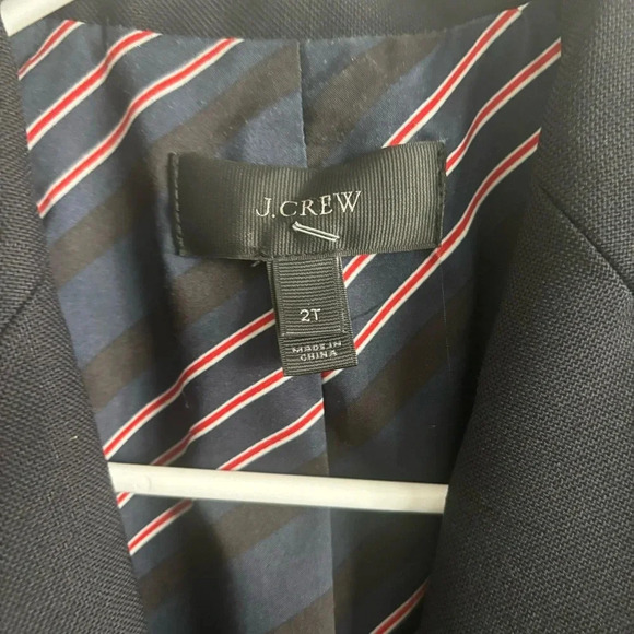 J.crew 100% wool black blazer Tall 2T - Picture 7 of 7